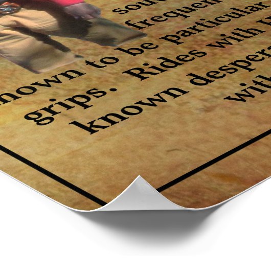 Gezocht Poster Dirty Dan (Hoek)