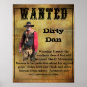 Gezocht Poster Dirty Dan (Voorkant)