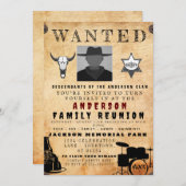 Gezocht Poster Familie reunion Barbeque Uitnodigin Kaart (Voorkant / Achterkant)