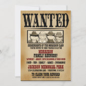 Gezocht Poster Familie reunion Barbeque Uitnodigin Kaart (Voorkant)