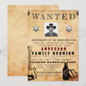 Gezocht Poster Familie reunion Barbeque Uitnodigin Kaart (Voorkant / Achterkant)