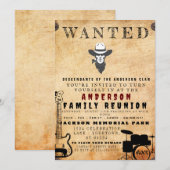 Gezocht Poster Familie reunion Barbeque Uitnodigin Kaart (Voorkant / Achterkant)