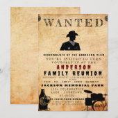 Gezocht Poster Familie reunion Barbeque Uitnodigin Kaart (Voorkant / Achterkant)