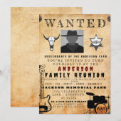 Gezocht Poster Familie reunion Barbeque Uitnodigin Kaart (Voorkant / Achterkant)