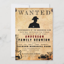 Gezocht Poster Familie reunion Barbeque Uitnodigin