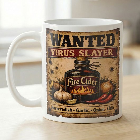 Gezocht Poster Fire Cider Apotheek Koffiemok