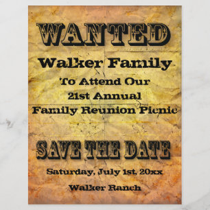 Gezocht Poster Flyer