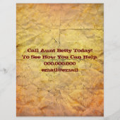 Gezocht Poster Flyer (Achterkant)