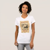 Gezocht Poster |  foto van Wilde West Template T T-shirt (Voorkant volledig)