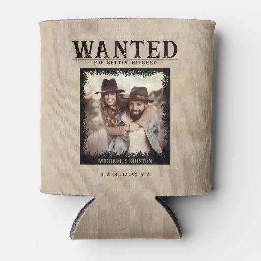 Gezocht Poster  Fotobruiloft Blikjeskoeler (Voorkant)