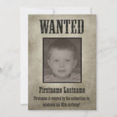 GEZOCHT Poster Funny Birthday Kaart (Voorkant)