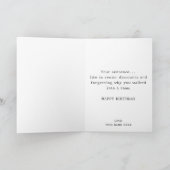 Gezocht Poster Funny Senior Happy Birthday Kaart (Binnen)