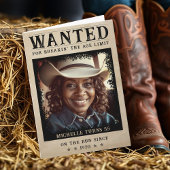 Gezocht Poster Funny Senior Happy Birthday Kaart