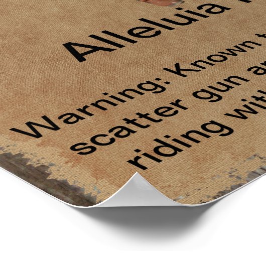 Gezocht Poster Gunslinger (Hoek)