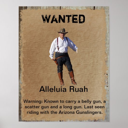 Gezocht Poster Gunslinger (Voorkant)