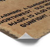 Gezocht Poster Gunslinger (Hoek)