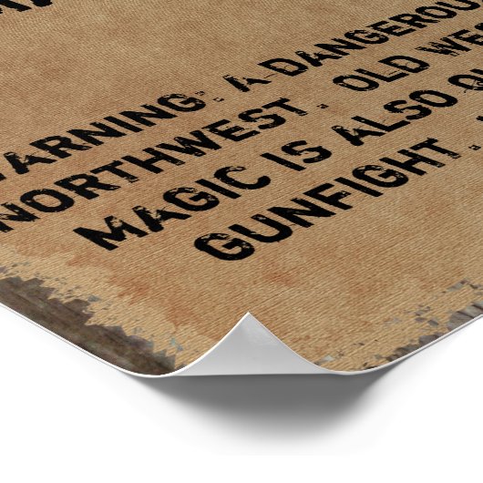 Gezocht Poster Gunslinger (Hoek)