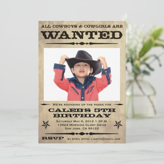 Gezocht Poster Kinder Partij Kaart (Staand voorkant)