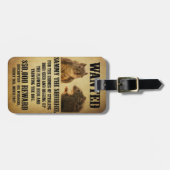 Gezocht Poster met eekhoorn Bagagelabel (Voorkant horizontaal)