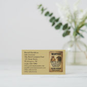 Gezocht Poster met eekhoorn Visitekaartje (Staand voorkant)