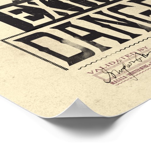 Gezocht Poster met veel en zeer gevaarlijke eigens (Hoek)