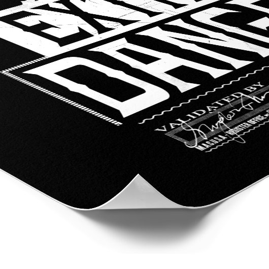 Gezocht Poster met veel en zeer gevaarlijke eigens (Hoek)