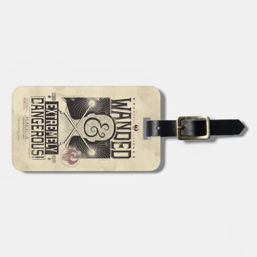 Gezocht Poster met veel en zeer gevaarlijke eigens Bagagelabel (Voorkant horizontaal)