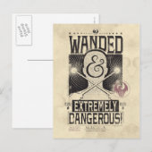 Gezocht Poster met veel en zeer gevaarlijke eigens Briefkaart (Voorkant / Achterkant)