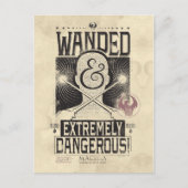 Gezocht Poster met veel en zeer gevaarlijke eigens Briefkaart (Voorkant)