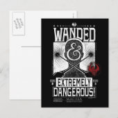 Gezocht Poster met veel en zeer gevaarlijke eigens Briefkaart (Voorkant / Achterkant)