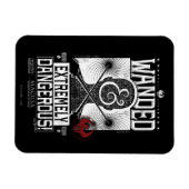 Gezocht Poster met veel en zeer gevaarlijke eigens Magneet (Horizontaal)