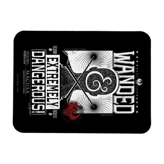 Gezocht Poster met veel en zeer gevaarlijke eigens Magneet (Horizontaal)