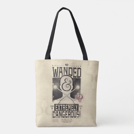 Gezocht Poster met veel en zeer gevaarlijke eigens Tote Bag (Achterkant)