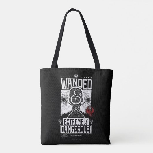 Gezocht Poster met veel en zeer gevaarlijke eigens Tote Bag (Achterkant)