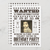 Gezocht Poster, moderne Westerne verjaardag Kaart (Voorkant / Achterkant)