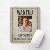 Gezocht Poster Mousepad - pas dit aan! Muismat (Met muis)