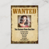 Gezocht Poster Oude foto  Antiek Visitekaartje (Voorkant)