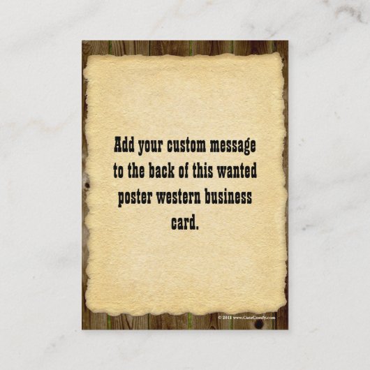 Gezocht Poster Oude foto  Antiek Visitekaartje (Achterkant)