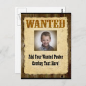 Gezocht Poster Oude Foto Briefkaart (Voorkant / Achterkant)