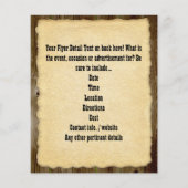 Gezocht Poster Oude Foto Flyer (Achterkant)