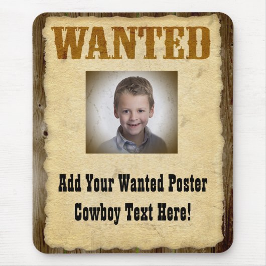 Gezocht Poster Oude Foto Muismat (Voorkant)