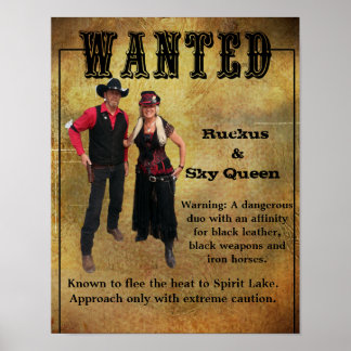 Gezocht Poster Ruckus & Sky Queen
