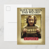 Gezocht Poster Sirius Zwarts Briefkaart (Voorkant / Achterkant)