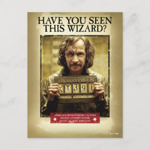 Gezocht Poster Sirius Zwarts Briefkaart