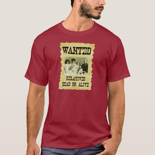 Gezocht Poster T-shirt (Voorkant)