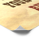 Gezocht Poster | Template voor de Wilde West-foto (Hoek)