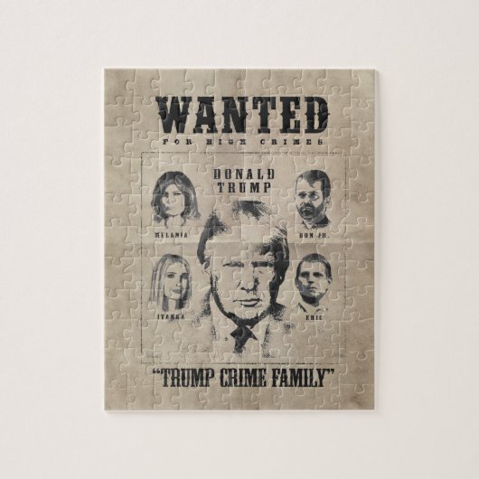 Gezocht Poster: Trump Crime Family Legpuzzel (Verticaal)