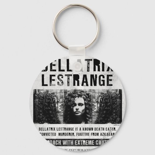 Gezocht Poster van Bellatrix Lestrange Sleutelhanger (Voorkant)