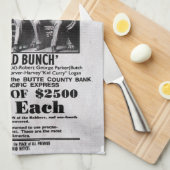 Gezocht Poster van de Wilde Bunch Theedoek (Quarter Fold)