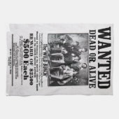 Gezocht Poster van de Wilde Bunch Theedoek (Horizontaal)